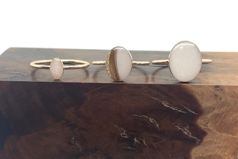 gold filled oval ring