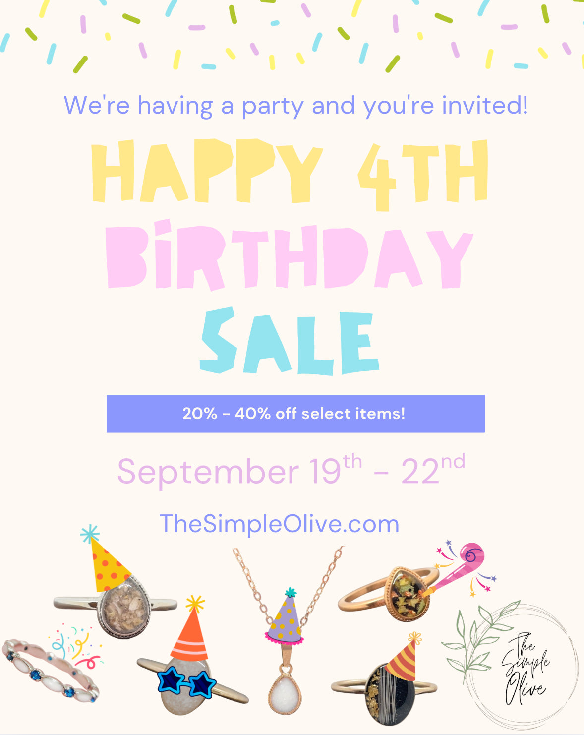 HAPPY 4th BIRTHDAY SALE!