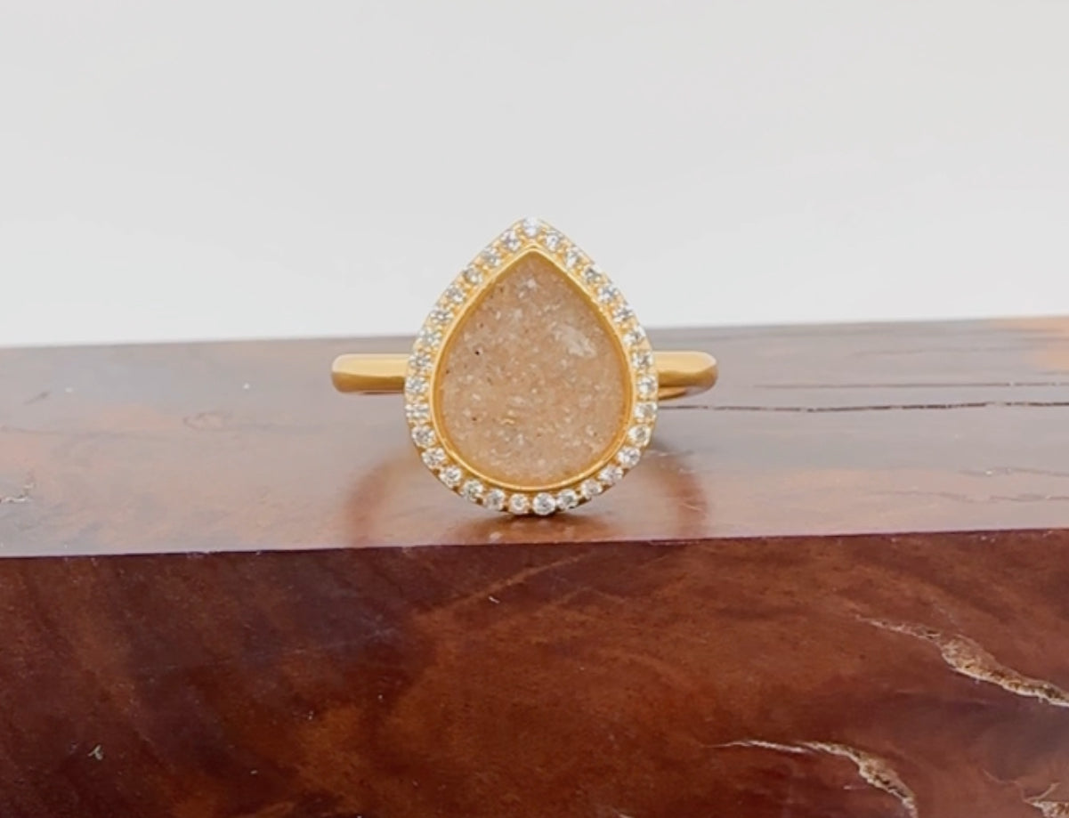 the pretty pear ring