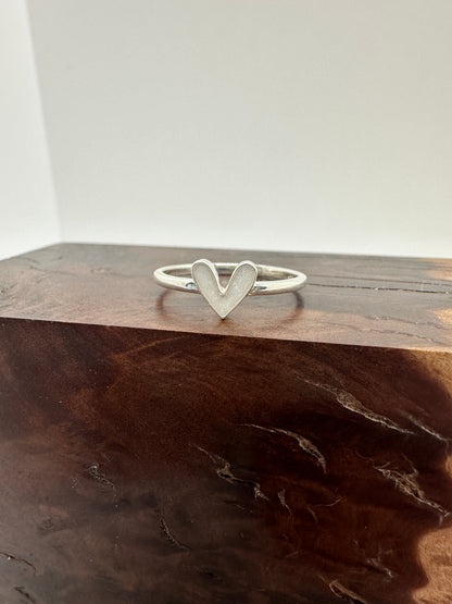 tiny heart ring