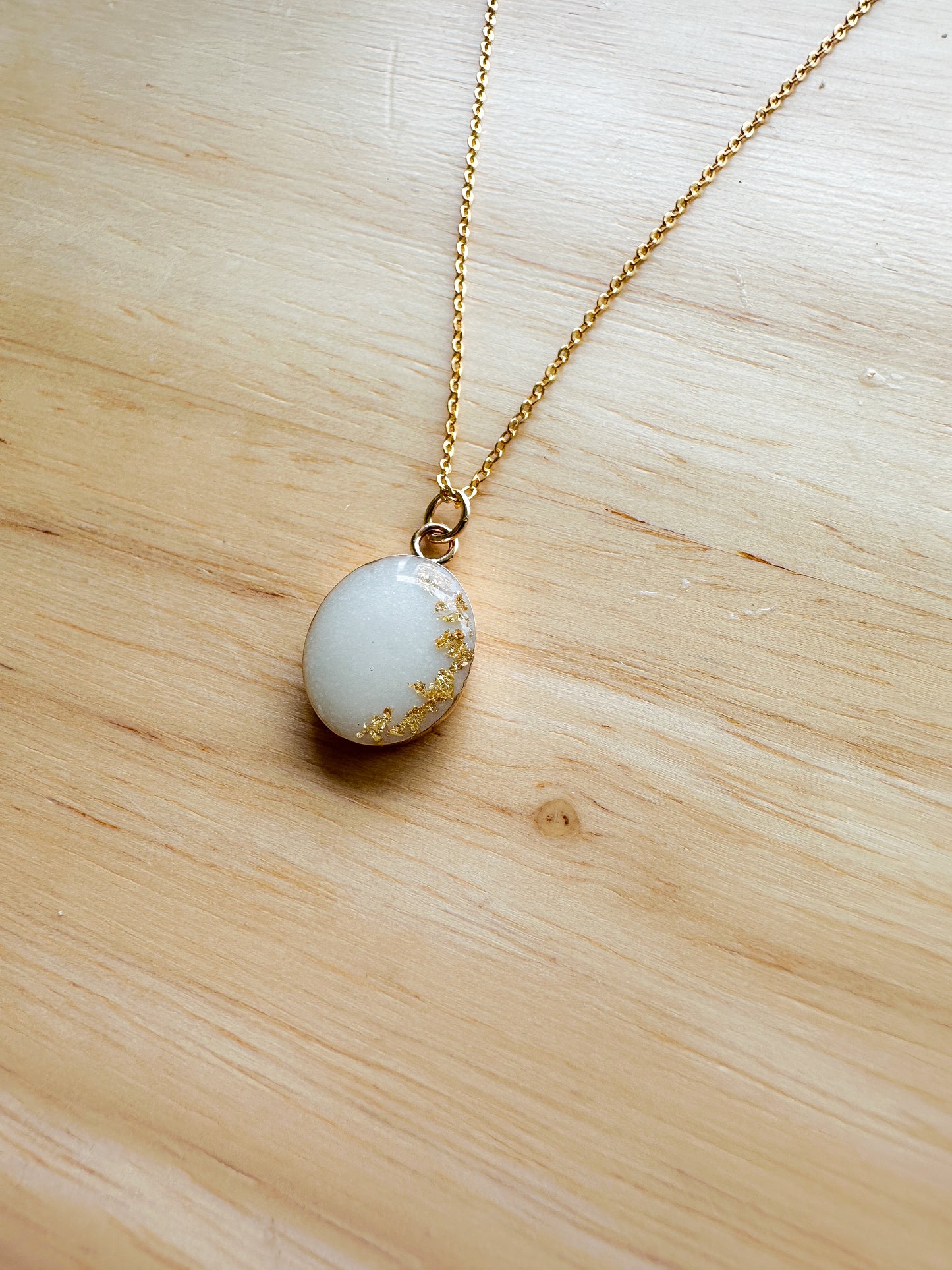 oval gold filled necklace