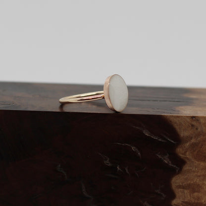 rose gold filled oval ring