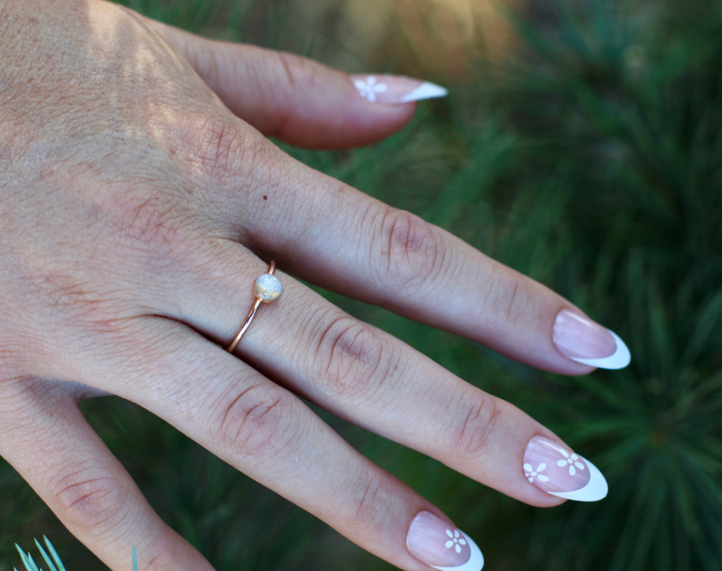 gold/rose gold filled circle ring