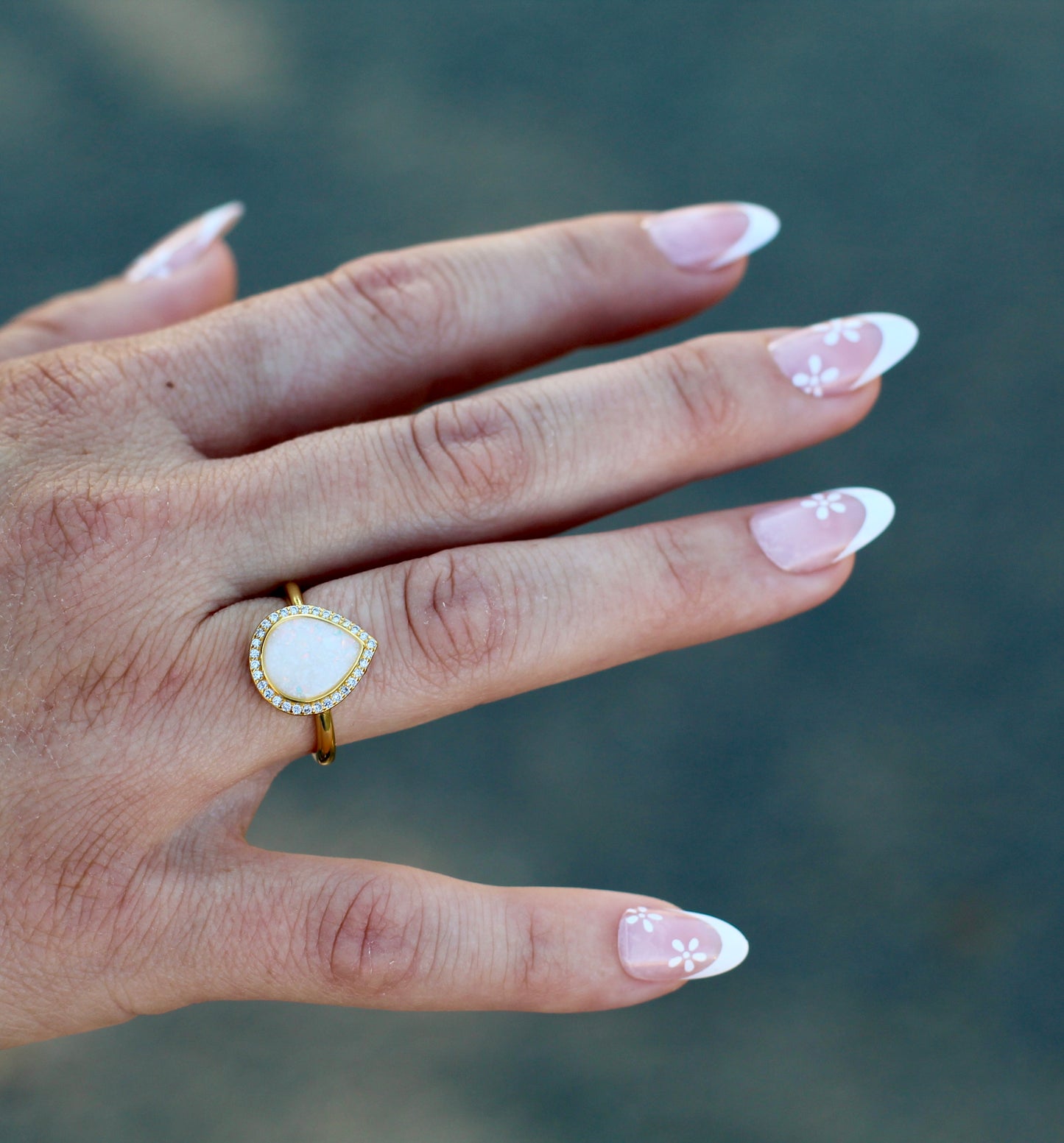 the pretty pear ring