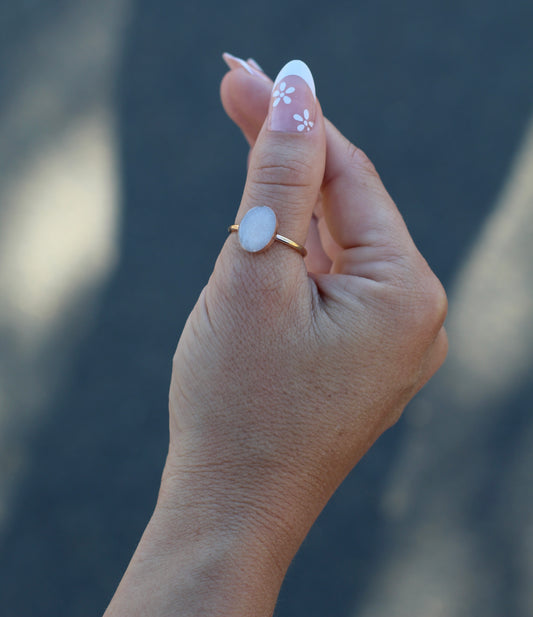 gold filled oval ring