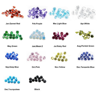 tiny birthstone pendants