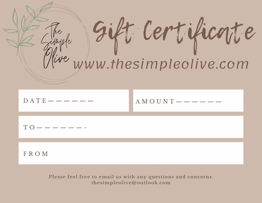 Gift Certificate