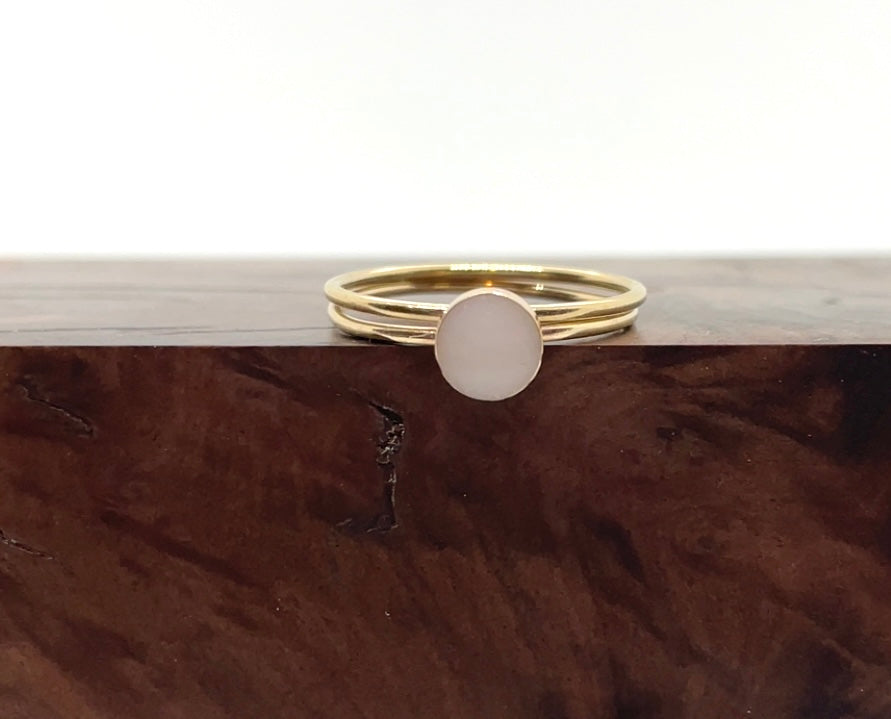 rose/gold filled stacking ring