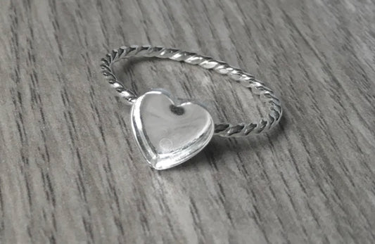 heart rope ring